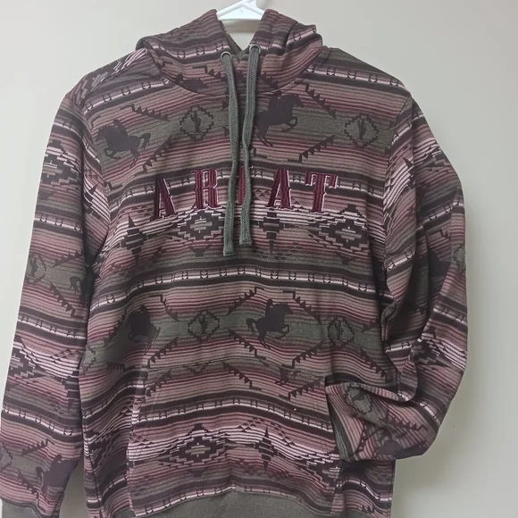 REAL Allover Print Hoodie women's Ariat size small - Picture 3 of 7